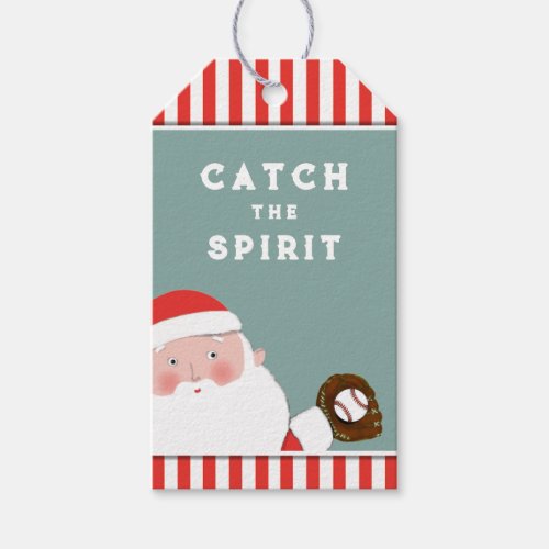 Baseball Christmas Gift Tags