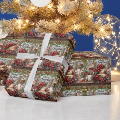 Baseball Christmas gift  Wrapping Paper