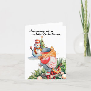 Baseball Christmas Holiday Card