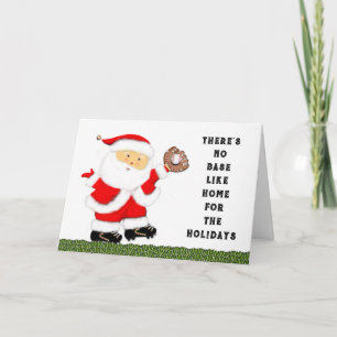 Baseball Christmas Holiday Card