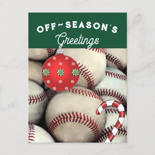 Baseball Christmas Holiday Cards