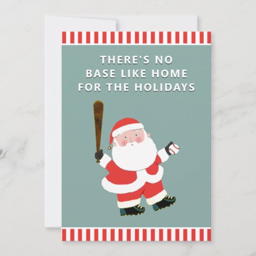 Baseball Christmas Holiday Cards