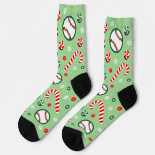 Baseball Christmas Holiday Gifts Socks