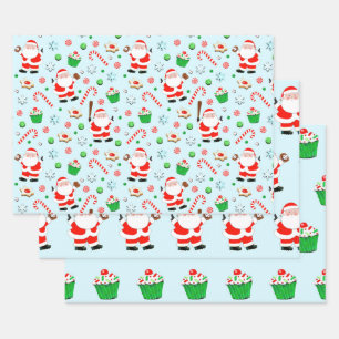 Baseball Christmas Holiday Gifts Wrapping Paper Sheets