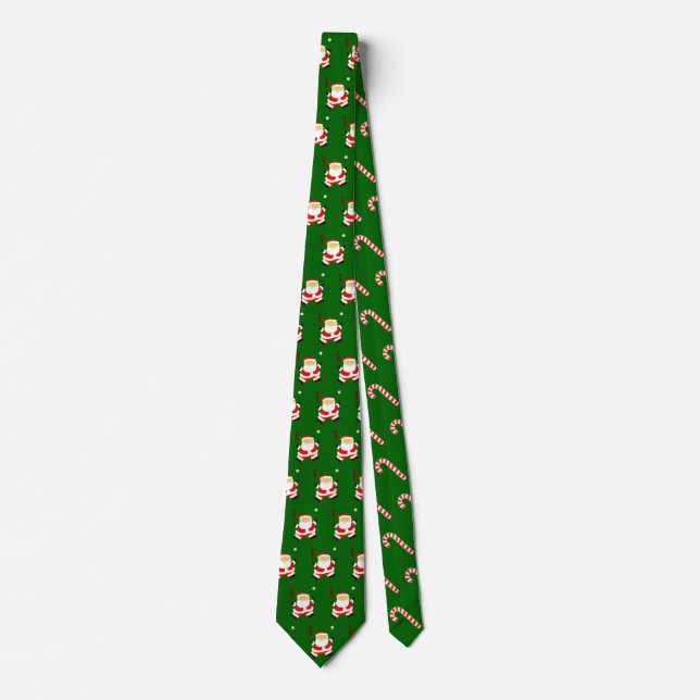 Baseball Christmas Holiday Neck Tie (Front)