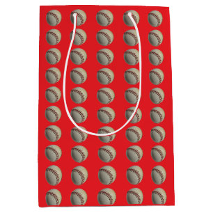 BASEBALL CHRISTMAS MEDIUM GIFT BAG