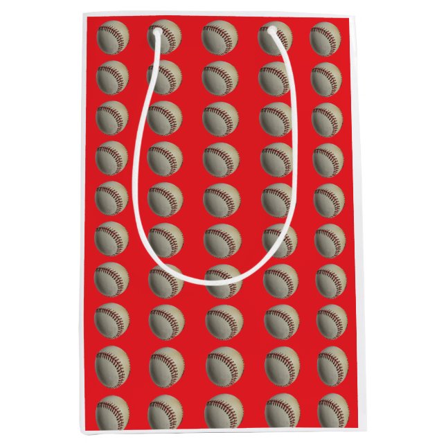 BASEBALL CHRISTMAS  MEDIUM GIFT BAG (Front)