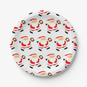 Baseball Christmas Paper Plates