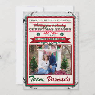 Baseball Christmas Photo Card