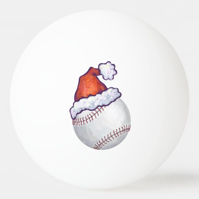 Baseball Christmas Ping-Pong Ball (Back)