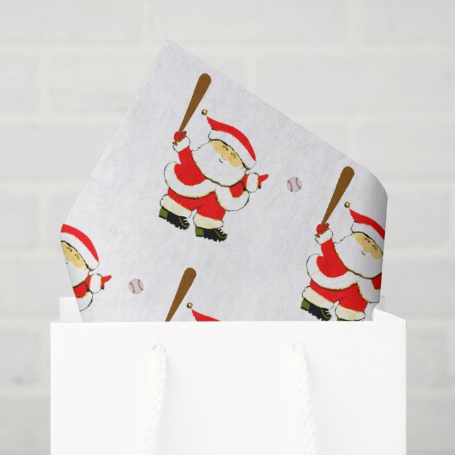 Baseball Christmas Tissue Paper (Gift Bag)