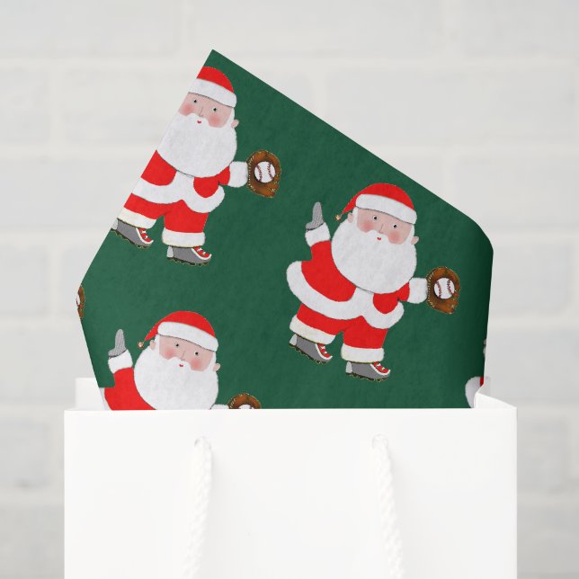 Baseball Christmas Tissue Paper (Gift Bag)