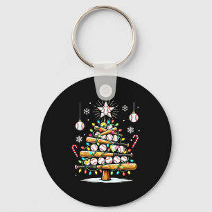 Baseball Christmas Tree Lights  Keychain