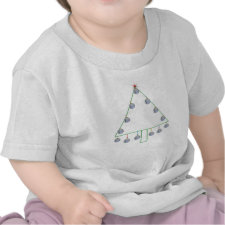 Baseball Christmas Tree Tee shirt