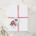 Baseball Christmas with Santa Claus and Snowman Gift Tags<br><div class="desc">Baseball Christmas with Santa Claus and Snowman Gift Tags</div>