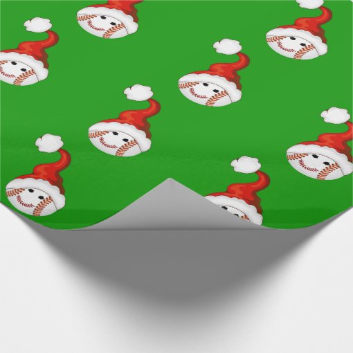 Baseball Christmas Wrapping Paper Zazzle