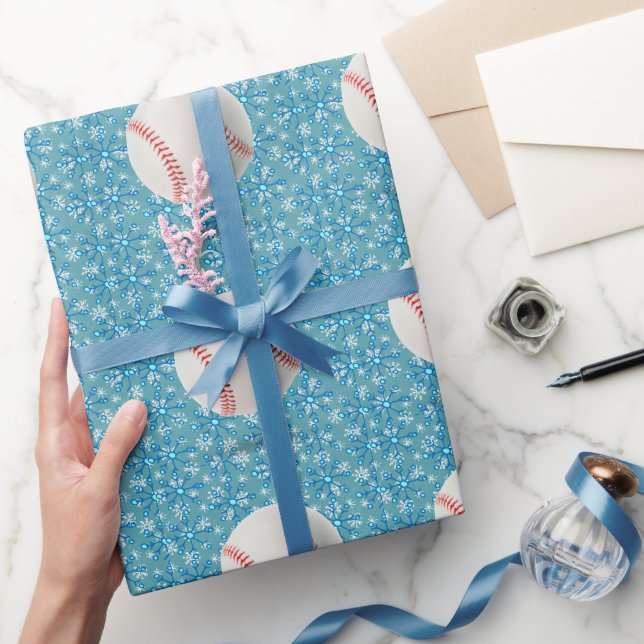 Baseball Christmas  Wrapping Paper (Gifting)