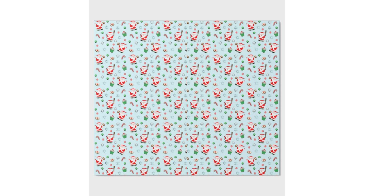 baseball Christmas Wrapping Paper