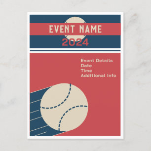 Baseball Classic Invitation Postcard