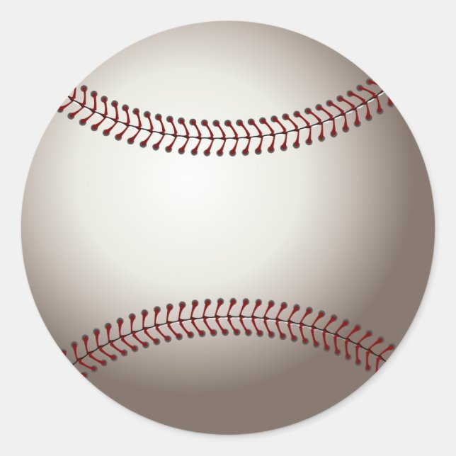 Baseball Classic Round Sticker (Front)