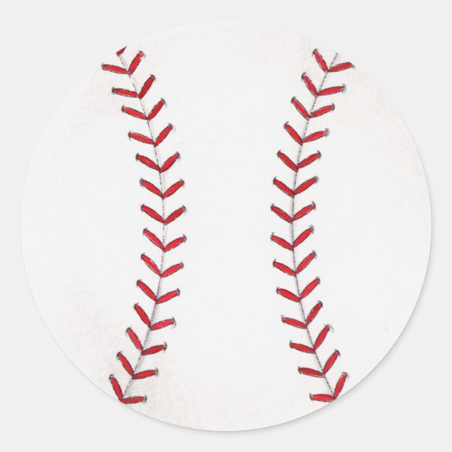 Baseball Classic Round Sticker (Front)