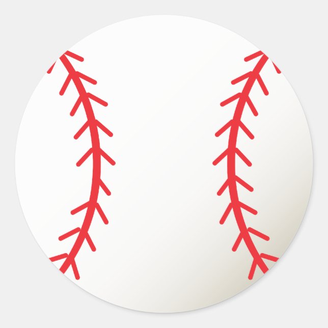 Baseball Classic Round Sticker (Front)