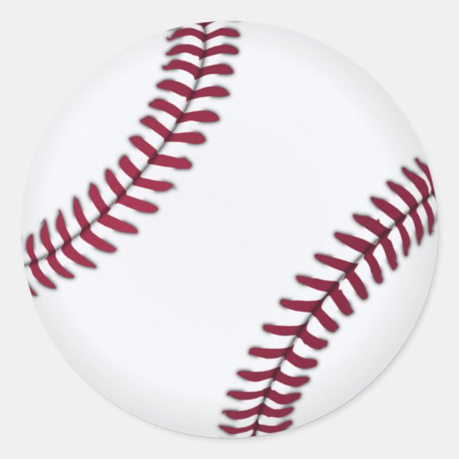 Baseball Classic Round Sticker (Front)