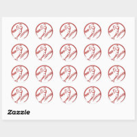 Number 11 Baseball Classic Round Sticker | Zazzle