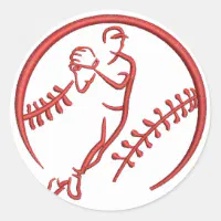 Number 11 Baseball Classic Round Sticker | Zazzle