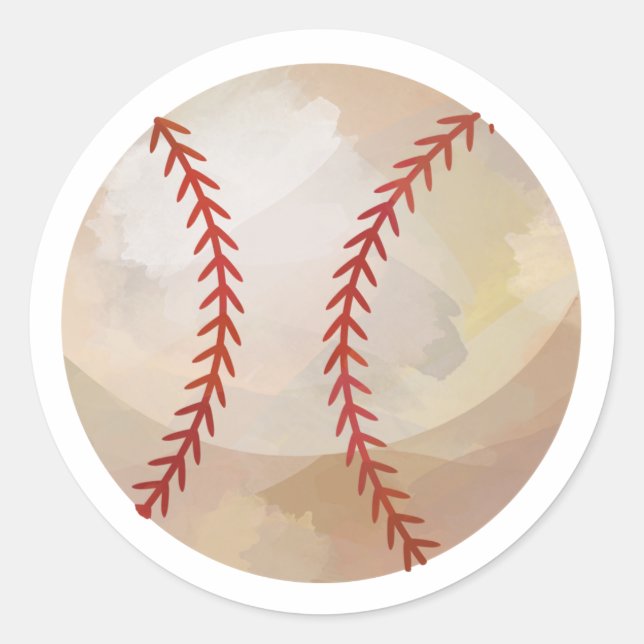 Baseball Classic Round Sticker (Front)