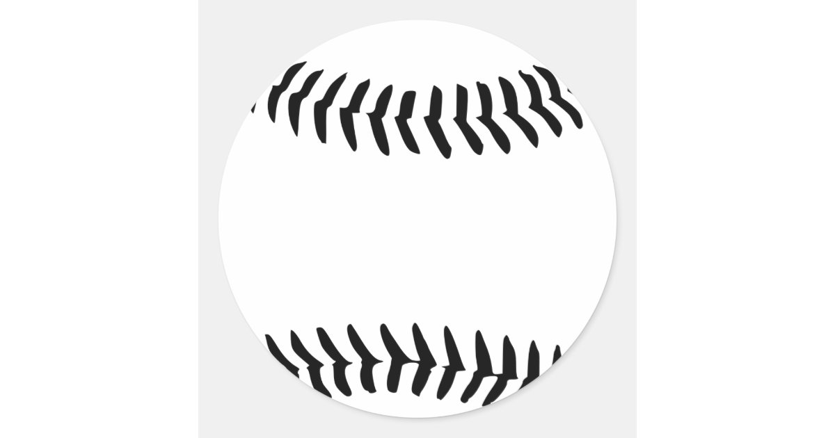 Baseball Classic Round Sticker Zazzle