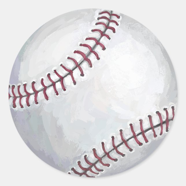 Baseball Classic Round Sticker (Front)