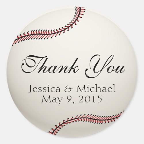 Baseball Classic Round Sticker