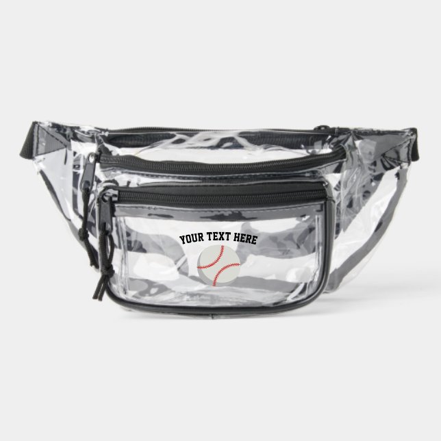 Baseball Clear Fanny Pack (Front)