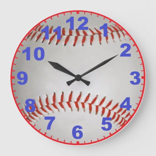 Baseball Clock With Numbers