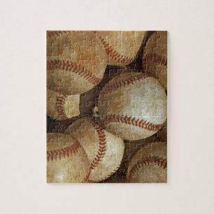 Baseball Close-up Photo - Sports Art Jigsaw Puzzle