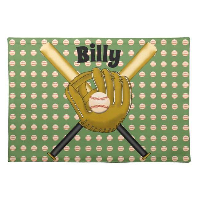 Baseball Cloth Placemat (Front)