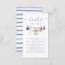 Baseball Clothesline Baby Shower Books for baby Business Card