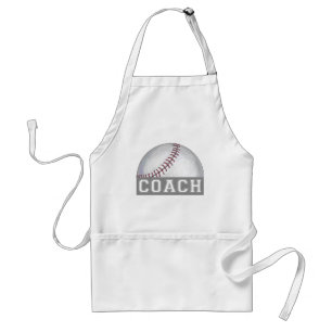 Baseball Coach Adult Apron