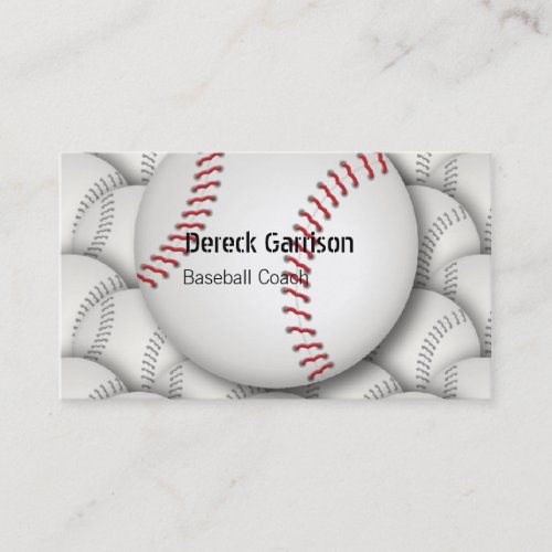 Baseball Coach Business Card