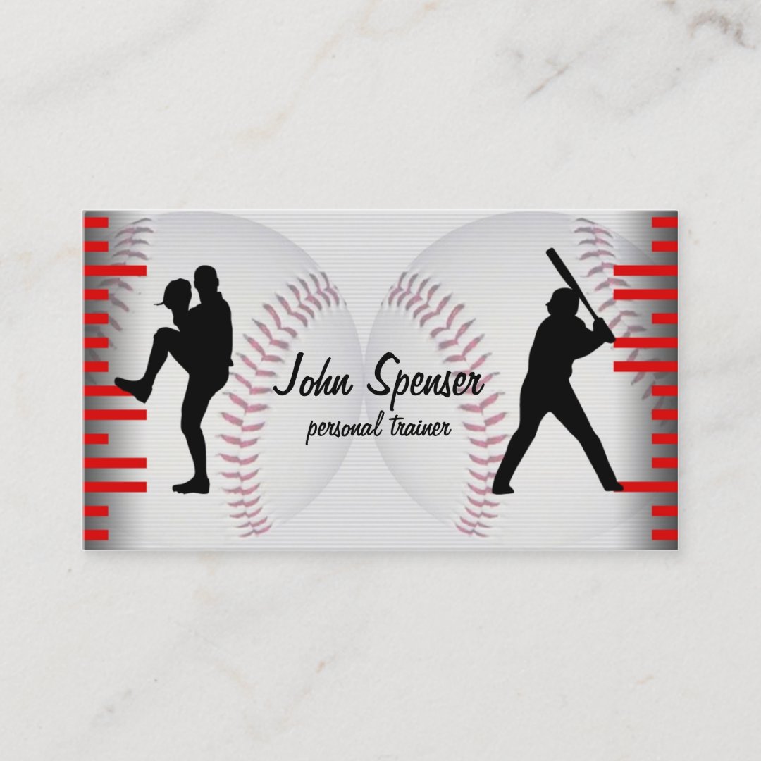 Baseball Coach Business Card | Zazzle