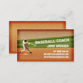 Baseball Coach Business Card (Front/Back)
