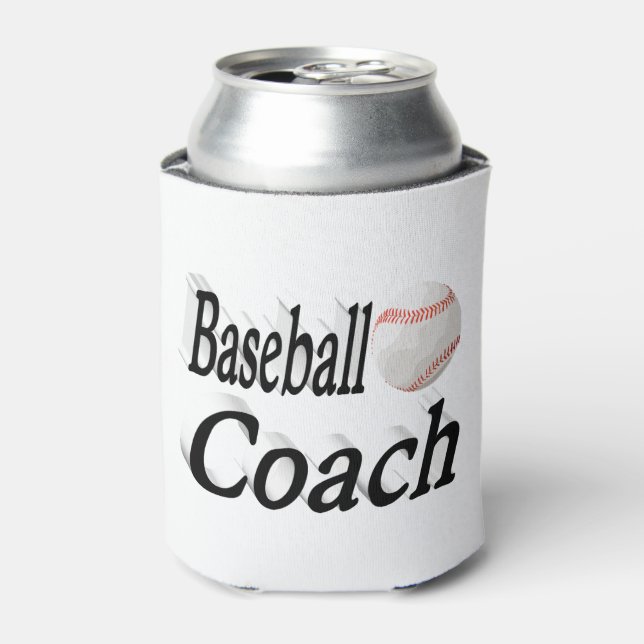 Baseball Coach Can Cooler (Can Front)