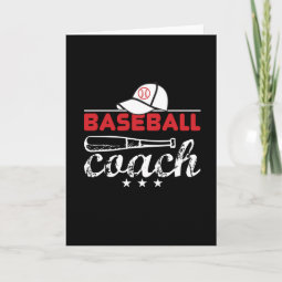Baseball Coach Card | Zazzle
