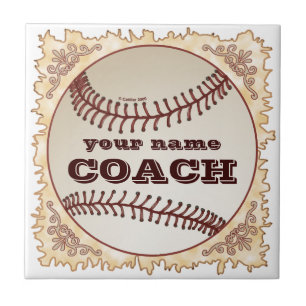 Baseball Coach Ceramic Tile