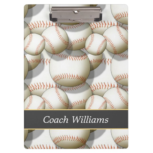Baseball Coach Clipboard (Front)