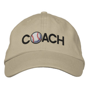 Baseball Coach Embroidered Baseball Hat