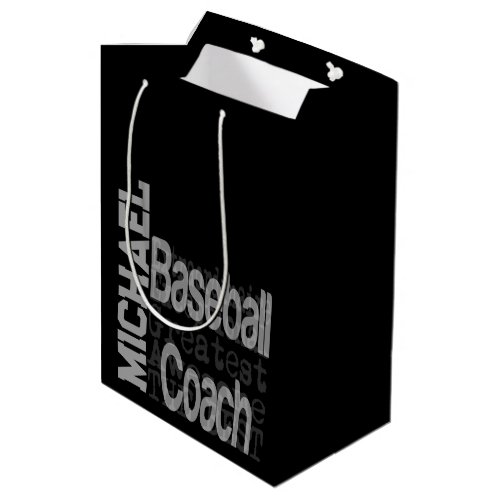 Baseball Coach Extraordinaire CUSTOM Medium Gift Bag