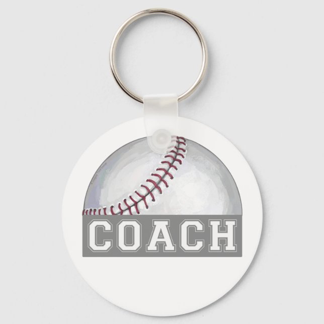 Baseball Coach Keychain (Front)