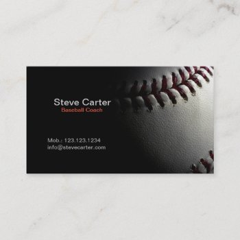 Baseball Coach Or Player Fitness Sport Card by paplavskyte at Zazzle